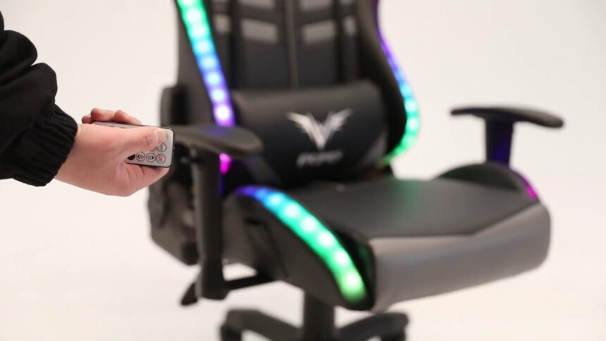 Gaming Chair with LED Lights