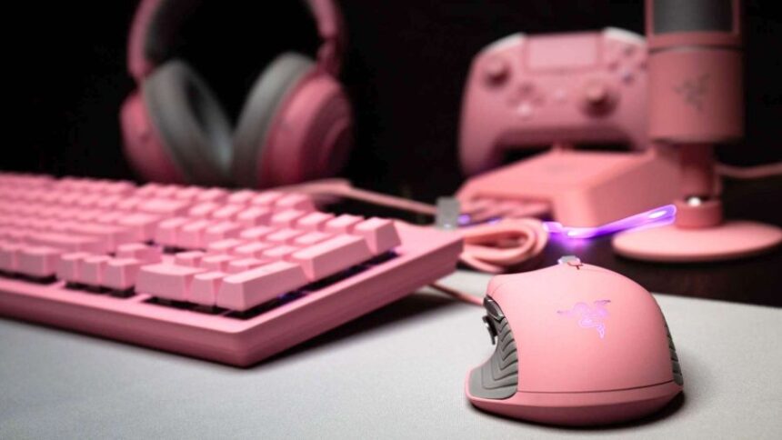 Pink gaming laptop